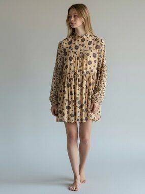 Free People Women's Turn Turn Mini Dress w/ Medallion Print Sz. XS